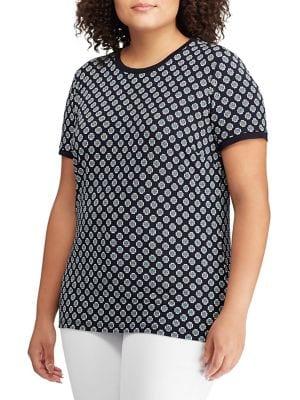 Lauren Ralph Lauren Plus Printed Short-sleeve Tee