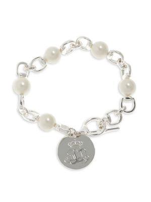 Ralph Lauren Faux Pearl Chain Bracelet