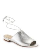 Sam Edelman Tai Metallic Leather Slide Sandals