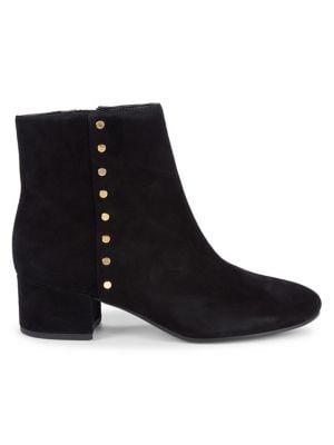 Ralph Lauren Embellished Suede Booties