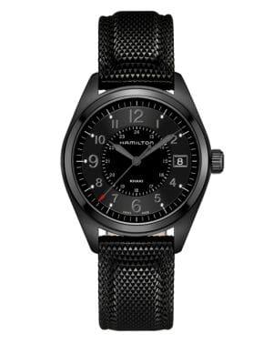 Hamilton Khaki Field Textured Strap Watch