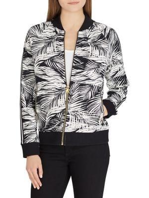 Lauren Ralph Lauren Petite Tropical-print Bomber Jacket