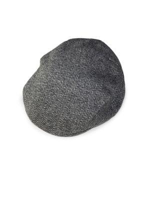 Weatherproof Faux Fur-lined Herringbone Fleece Driving Cap