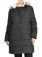Lauren Ralph Lauren Plus Faux Shearling-trim Hooded Down-filled Jacket