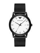 Emporio Armani Luigi Stainless Steel Mesh Bracelet Watch