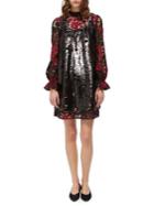 French Connection Cynthia Lace & Sequin Shift Dress
