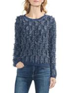 Vince Camuto Estate Jewels Frayed Cotton Sweater