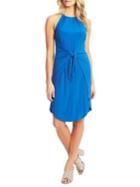 1.state Draped Tie-front Shift Dress