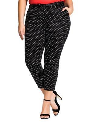City Chic Plus Spot Desire Pants