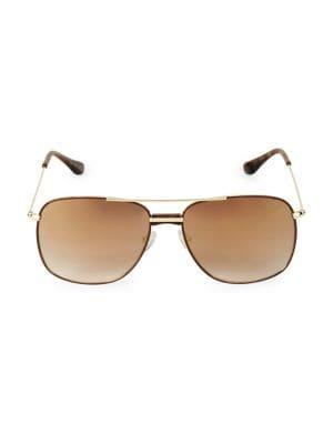 Sam Edelman 58mm Aviator Square Sunglasses