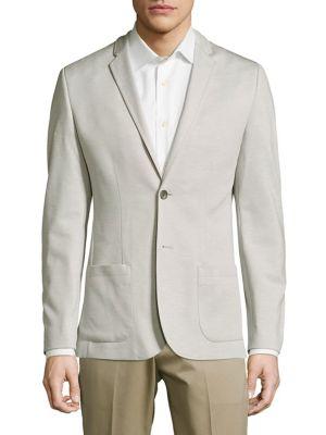 Calvin Klein Solid Slub Knit Jacket