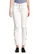 True Religion Halle Buttoned-cutout Skinny Jeans