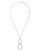 Sole Society Silvertone And Glass Stone Hoop Pendant Necklace