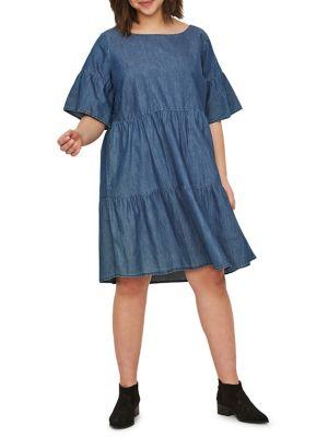 Junarose Plus Allegra Short-sleeve Above-knee Dress