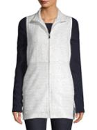 Jones New York Textured Full-zip Vest