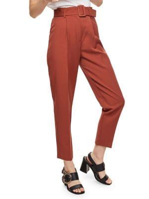 Miss Selfridge Belted Paperbag Pants