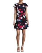 Lord & Taylor Ruffled Floral Dress