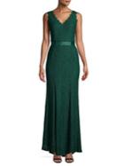 Adrianna Papell Belted A-line Dress