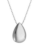 Lord & Taylor Puf Rhodium-plated Sterling Silver Teardrop Pendant Necklace