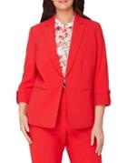 Tahari Arthur S. Levine Plus Cuffed Tab Sleeve Jacket