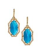 Vince Camuto Crystal Pave Leverback Drop Earrings