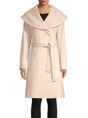 Fleurette Belted Cape-collar Loro Piana Wool Coat