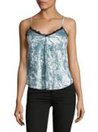 Design Lab Lord & Taylor Scalloped V-neck Sleeveless Top