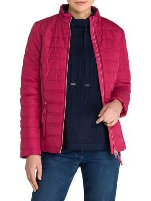 Olsen Mockneck Quilted Jacket