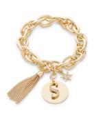 R.j. Graziano S Initial Chain-link Charm Bracelet