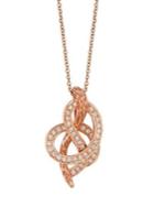 Le Vian Strawberry N' Vanilla Vanilla Diamonds & 14k Strawberry Gold Knots Pendant Necklace
