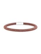 Lord & Taylor Cord Braided Stainless Steel Bracelet