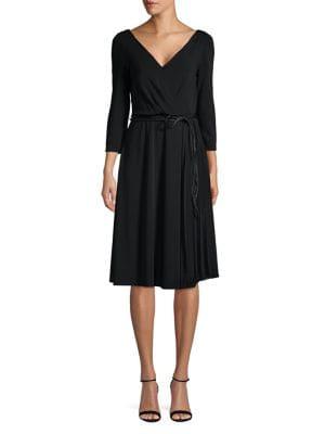 Max Mara Studio Belted Faux-wrap Dress