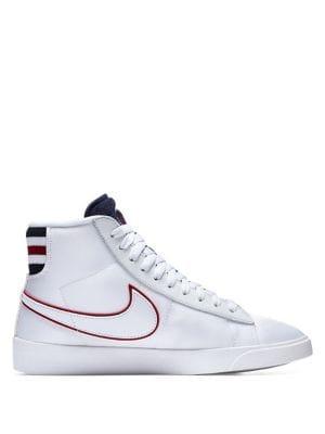 Nike Blazer Mid Premium Leather And Satin Sneakers