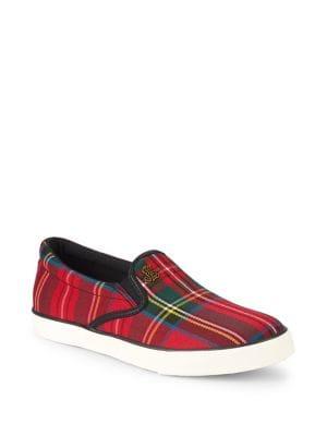 Lauren Ralph Lauren Plaid Slip-on Sneakers