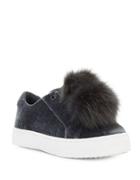 Sam Edelman Leya Faux Fur-accented Sneakers