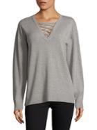 Michael Michael Kors Lace-up Ring Sweater
