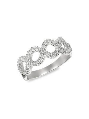 Morris & David 14k White Gold & Diamond Ring