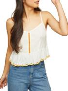 Miss Selfridge Embroidered Cut-out Camisole