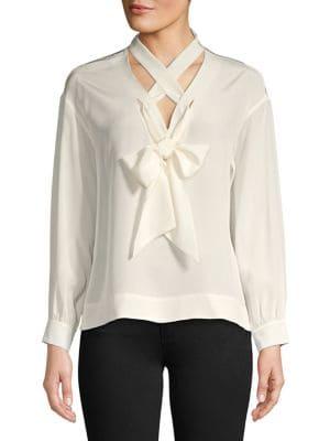 Diane Von Furstenberg Laced Silk Blouse