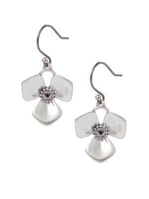 Lucky Brand Two Chase Floral Drop Earrings