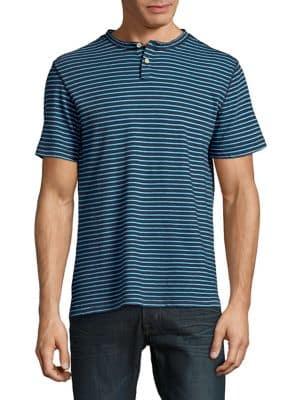 Surfsidesupply Striped Linen-blend Tee