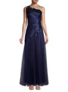 Tadashi Shoji Sequined Tulle Gown