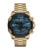 Diesel Goldtone Digital Touchscreen Smart Watch