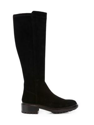 Aquatalia Olivia Suede & Stretch Suede Tall Boots