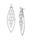 Carolee Pave Crystal Orbital Chandelier Drop Earrings