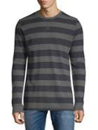Lucky Brand Striped Slub Thermal Sweater