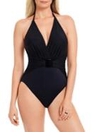 Magicsuit Solid Angelina One-piece Halter Swimsuit