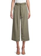 Jones New York Cropped Wide Leg Trousers