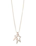Design Lab Lord & Taylor Double Star Gold Pendant Necklace