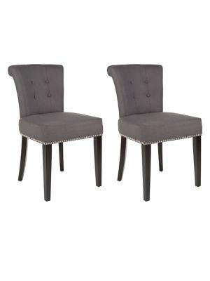 Safavieh Sinclair Set Of Two Nail Heads Ring Chairs